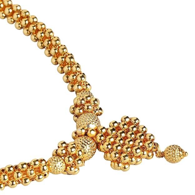 Gold-Plated Handcrafted Thushi Jewellery Set - Trendisia