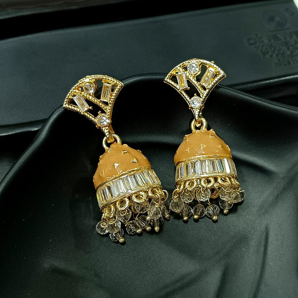 Luxury Roman Numeral Drop Earrings with Crystal Tassels - Go