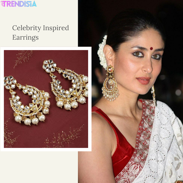 Gold-Toned Chandbali Earrings