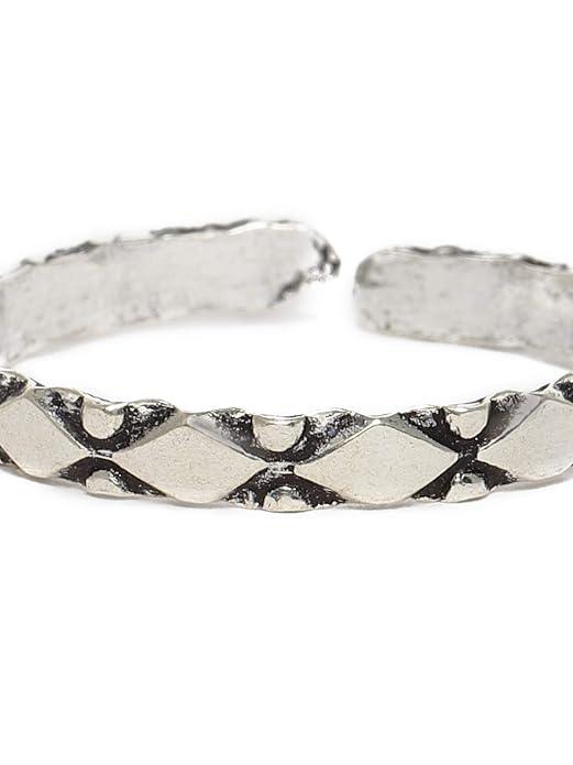 92.5 Sterling Silver Handcraft Toe ring - Trendisia