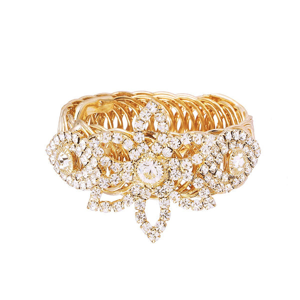 Elegant Gold-Plated Crystal Brecelet