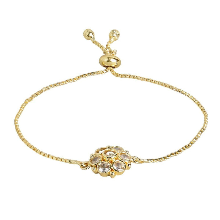 Gold Plated AD Adjustable Bracelet - Trendisia