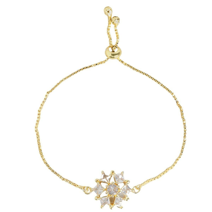 Gold Plated AD Adjustable Bracelet - Trendisia