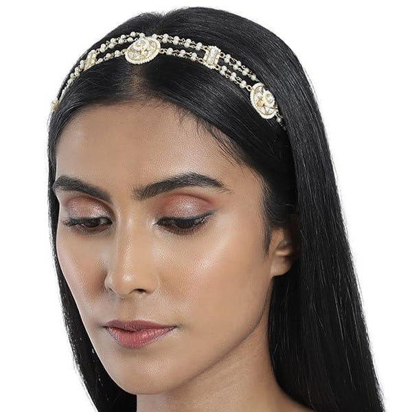 Gold-Toned Ethnic Damini Matha Patti - Trendisia