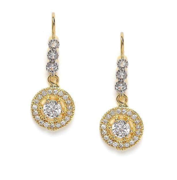 Trendisia Gold-Plated AD Studded Handcrafted Drop Earrings For Women & Girls - Trendisia