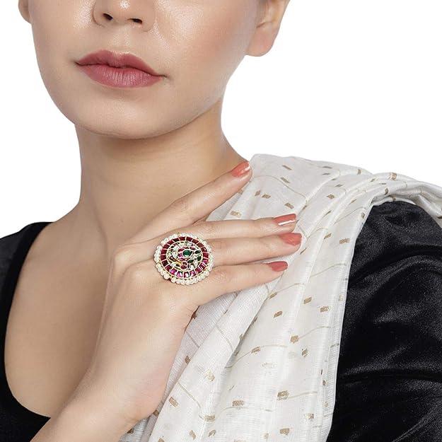 Kundan Finger Rings for Women and Girls - Trendisia