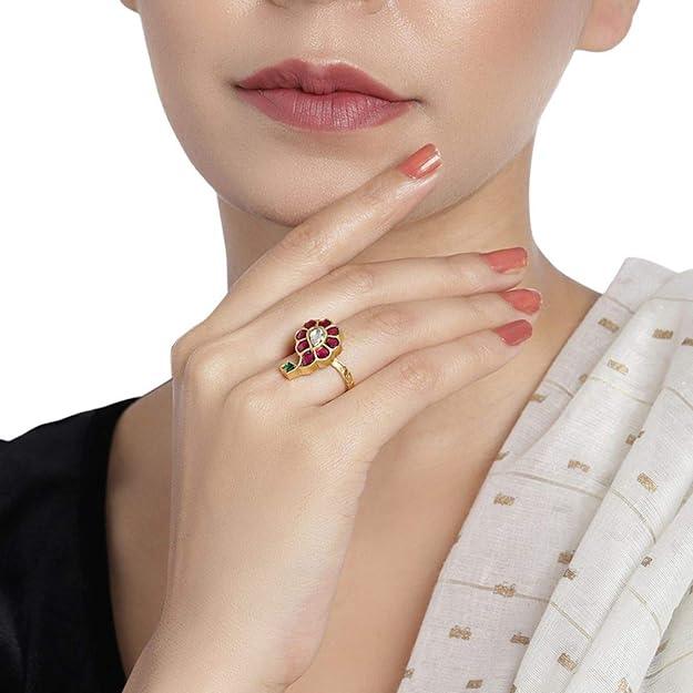 Kundan Finger rings for women and girls - Trendisia