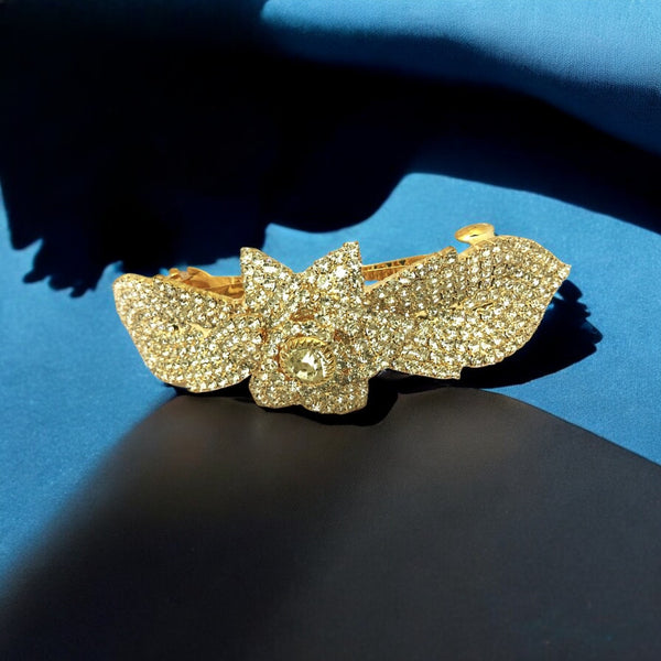 Gold Plated Rhinestone Women & Girls Hair Pin