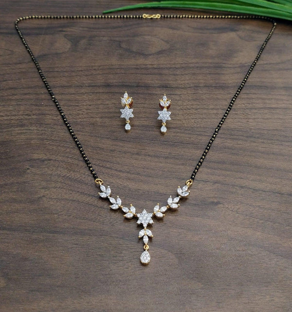 Brass Gold Plated Mangalsutra - Trendisia