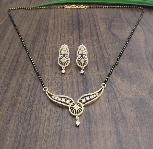Brass Gold Plated Mangalsutra - Trendisia