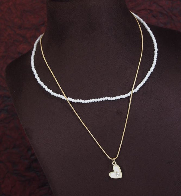 Knot Hanging Pearl Necklace - PERNK 5461