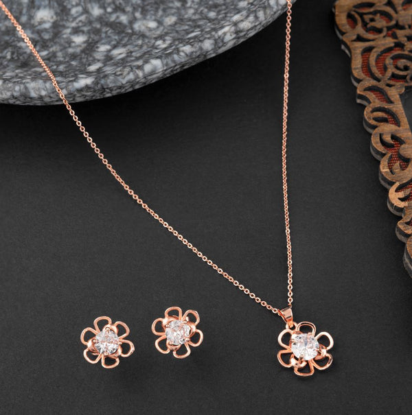 Floral Shape CZ  Set