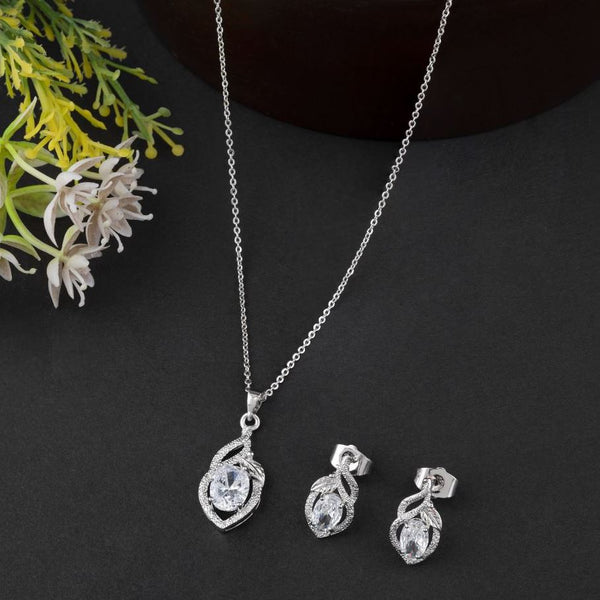 Leaf Shaped CZ  Set