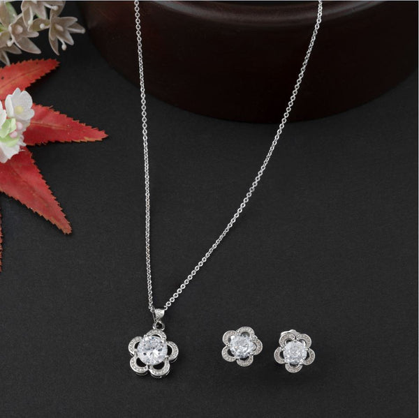Floral Shaped CZ  Set