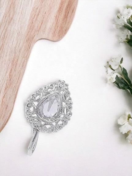 Silver Ad Nose Pin, Clip On - Trendisia