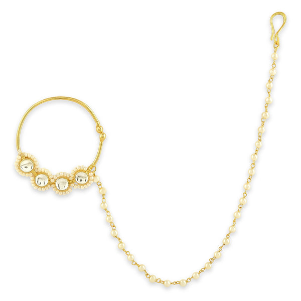 Traditional Gold Plated Jadau/Pachi Kundan Embellished State