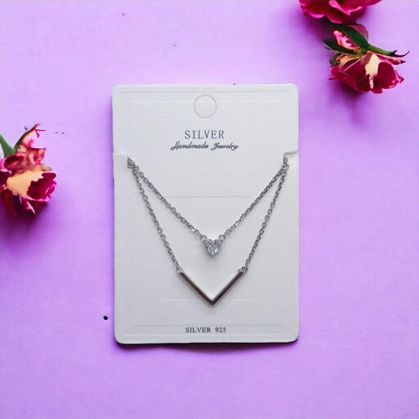 92.5 Sterling Silver Chain Necklace - Trendisia