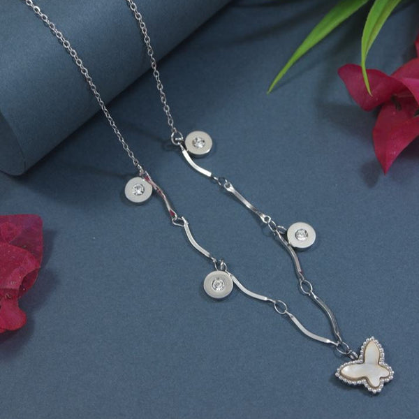 Stainless Steel Butterfly Pendent Necklace