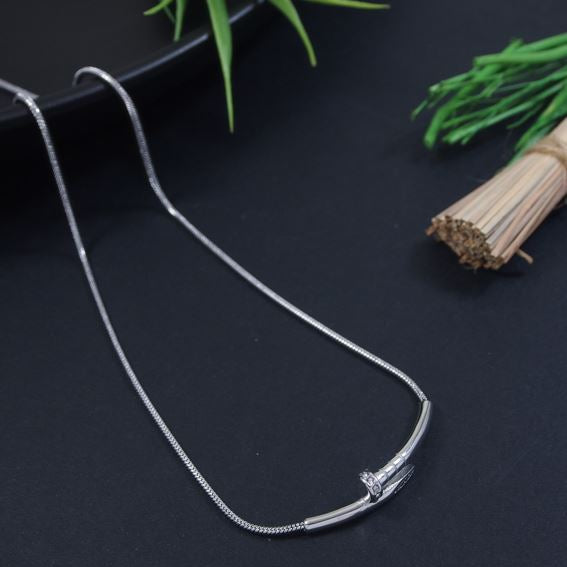 Stainless Steel Nail Pendent Necklace