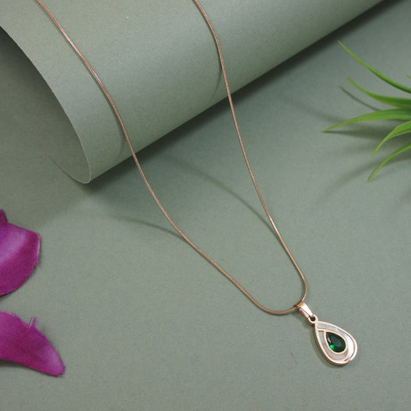 Stainless Steel Tear Drop Necklace