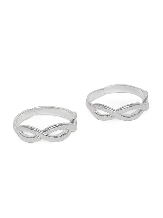 92.5 Sterling Silver Handcraft Toe ring - Trendisia
