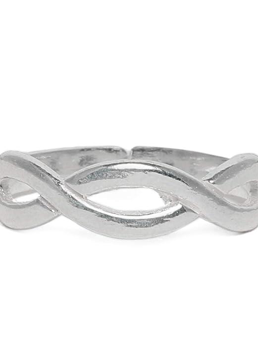 92.5 Sterling Silver Handcraft Toe ring - Trendisia