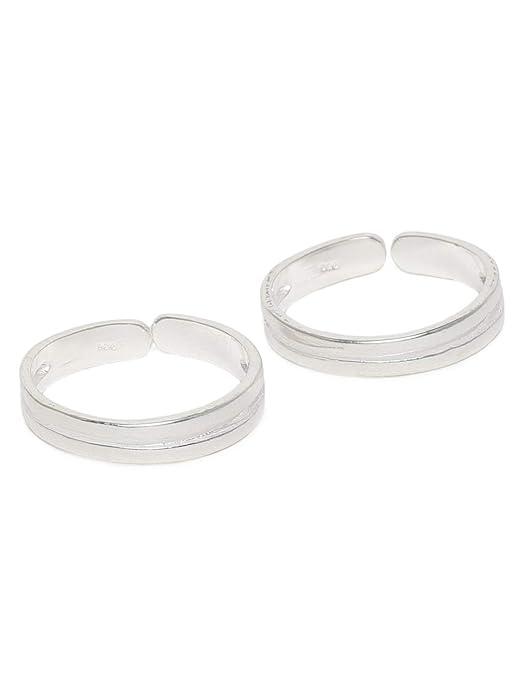 92.5 Sterling Silver Handcraft Toe ring - Trendisia