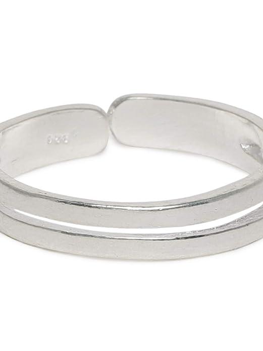 92.5 Sterling Silver Handcraft Toe ring - Trendisia