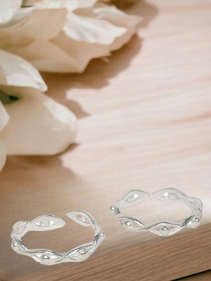 92.5 Sterling Silver Handcraft Toe ring - Trendisia