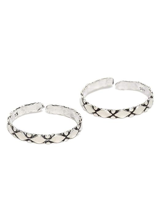 92.5 Sterling Silver Handcraft Toe ring - Trendisia