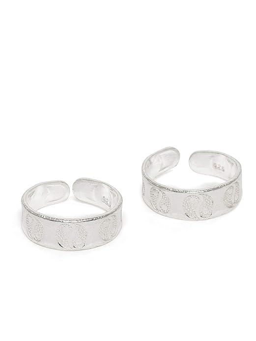 92.5 Sterling Silver Handcraft Toe ring - Trendisia