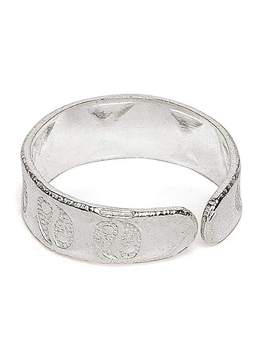 92.5 Sterling Silver Handcraft Toe ring - Trendisia