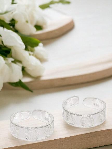 92.5 Sterling Silver Handcraft Toe ring - Trendisia