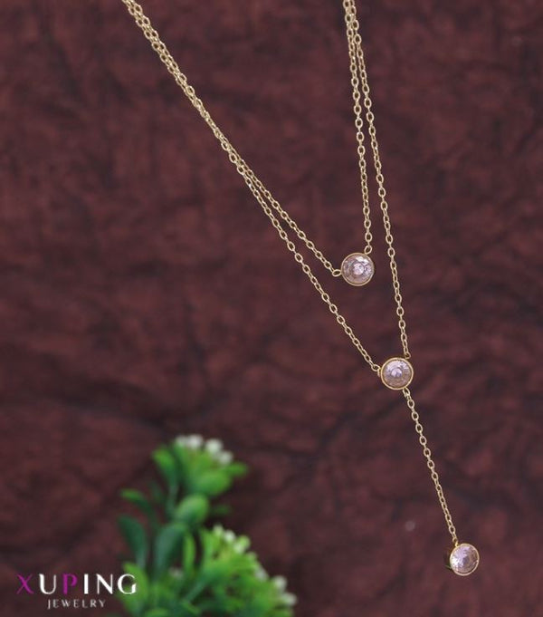 Xuping Round Hanging Pendent Necklace - XPNGNK 5422