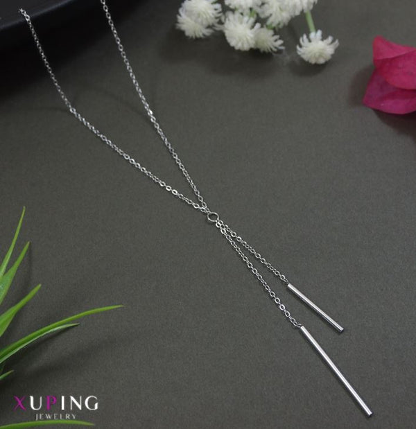 Xuping Hanging Drop Bar Pendent Necklace - XPNGNK 5440