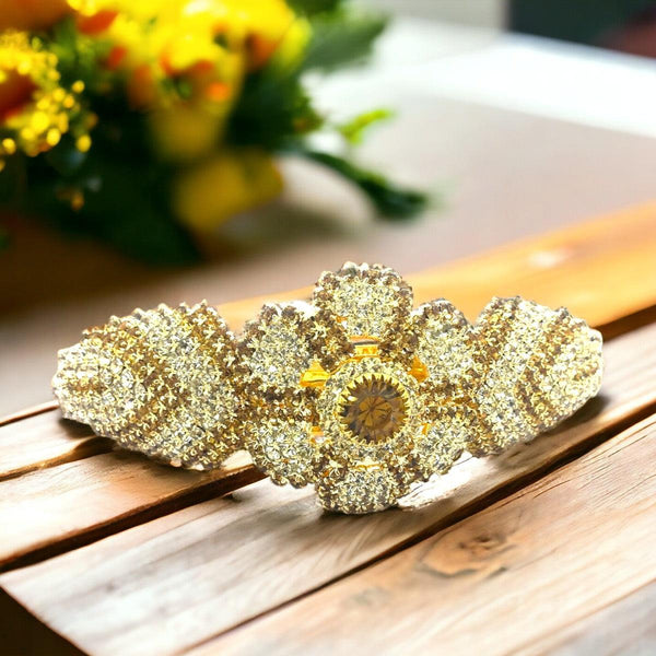 Brass & Rhinestone Women & Girls Hair Pin - Trendisia