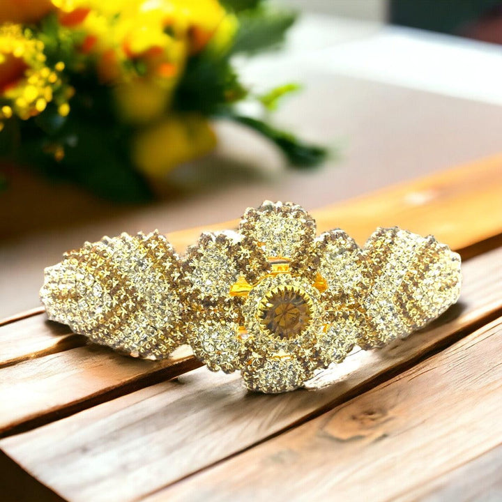 Brass & Rhinestone Women & Girls Hair Pin - Trendisia