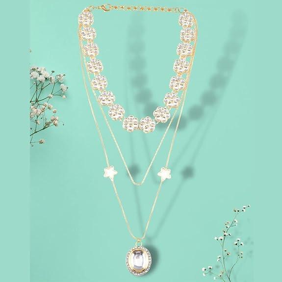 Brass Gold-Plated Layered Necklace - Trendisia