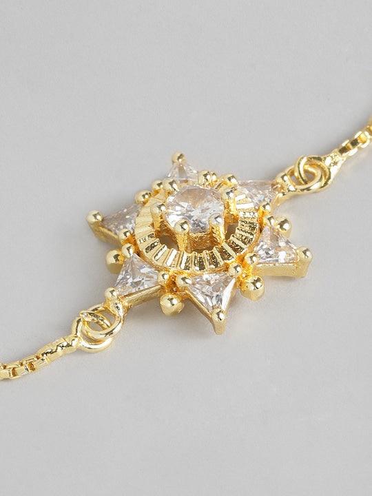 Gold Plated AD Adjustable Bracelet - Trendisia