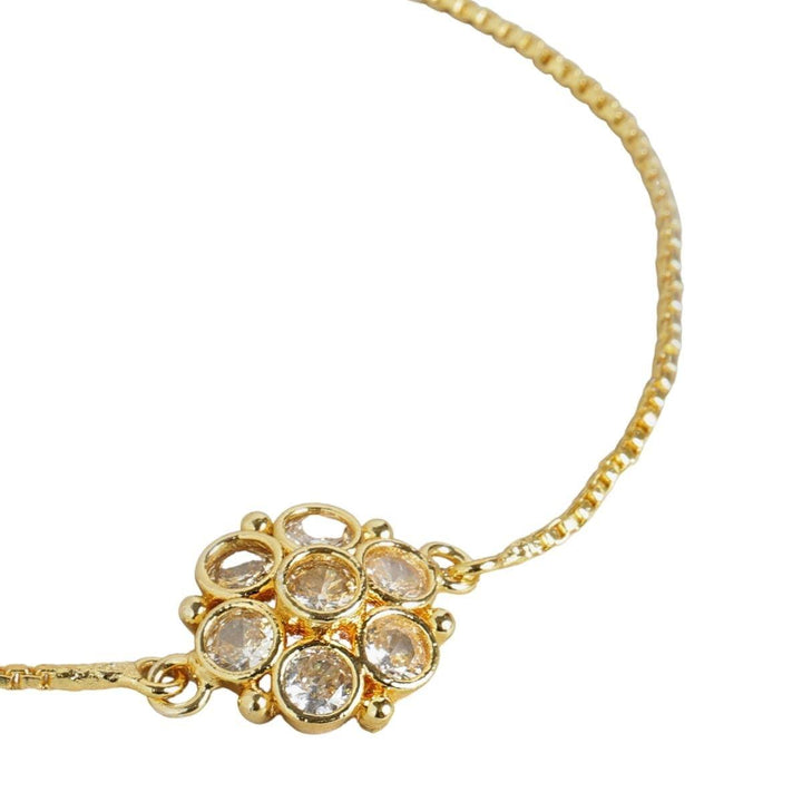 Gold Plated AD Adjustable Bracelet - Trendisia