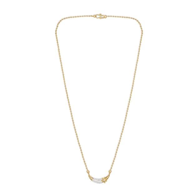 Gold-Plated AD Studded Necklace chain - Trendisia