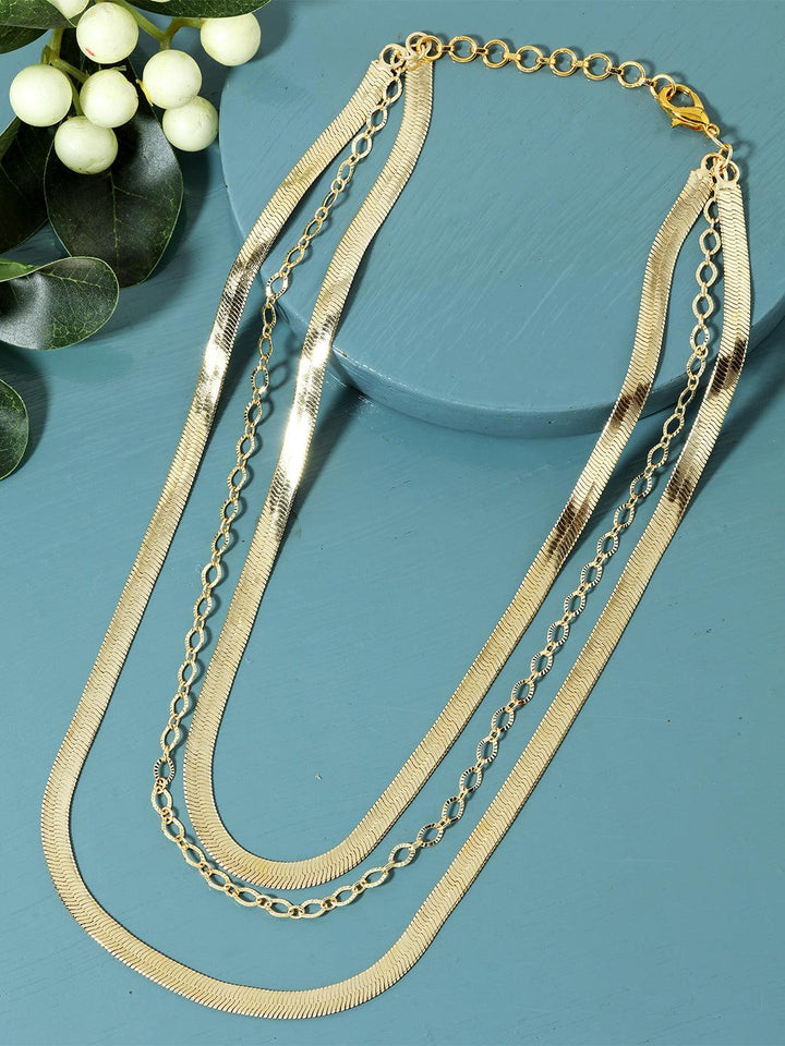 Gold-Plated Brass Layered Chain - Trendisia