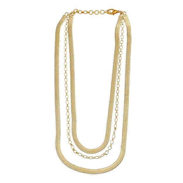 Gold-Plated Brass Layered Chain - Trendisia