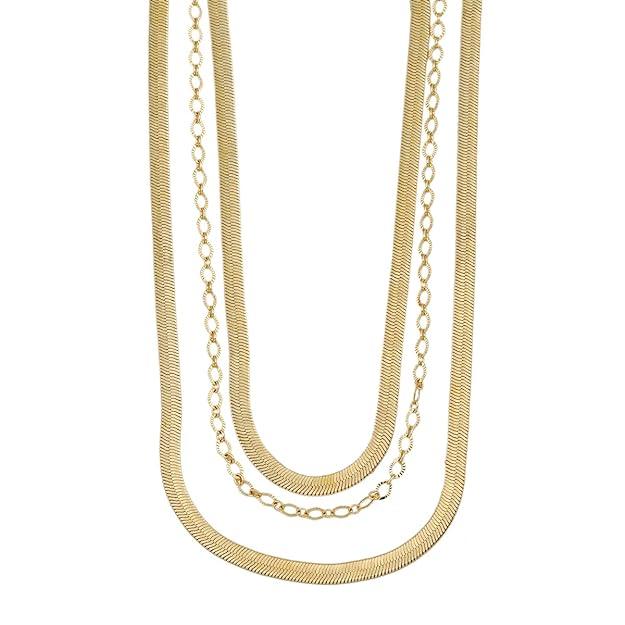 Gold-Plated Brass Layered Chain - Trendisia