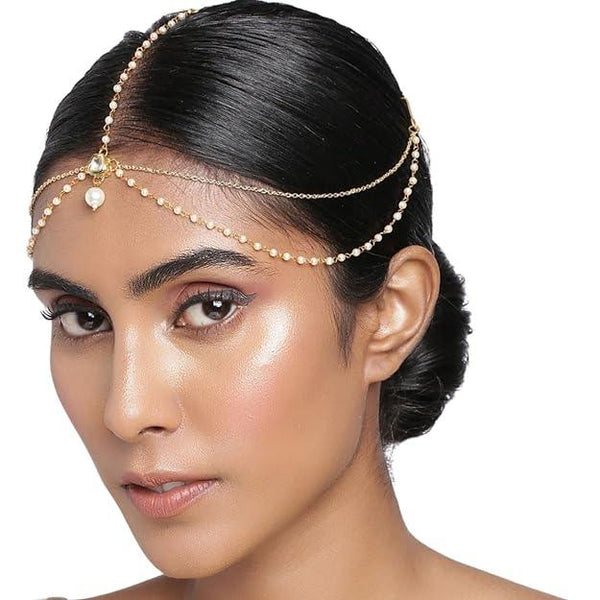 Gold-Plated Damini Maang Tika - Trendisia