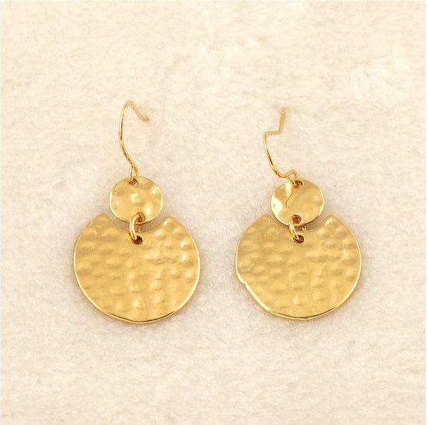 Gold Plated Geometrical Drop Earring-WER 560 - Trendisia