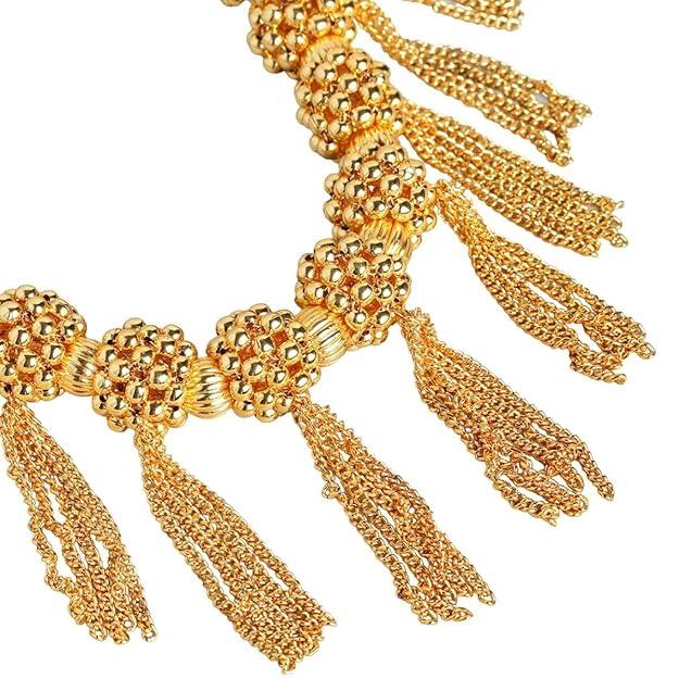 Gold-Plated Handcrafted Thushi Jewellery Set - Trendisia