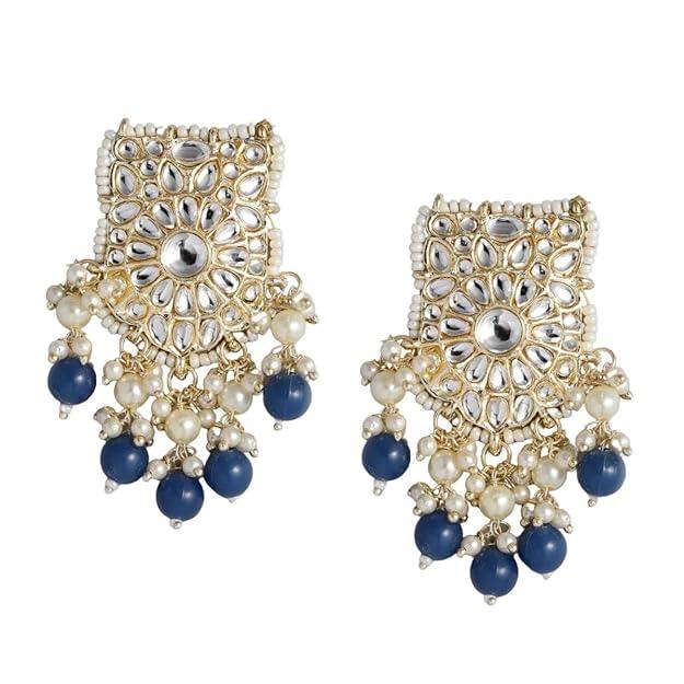 Gold Plated Kundan Beads Choker Set - Trendisia