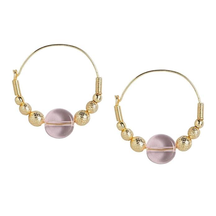 Gold-Plated Multicoloured Stone-Studded Contemporary Jewellery Set - Trendisia