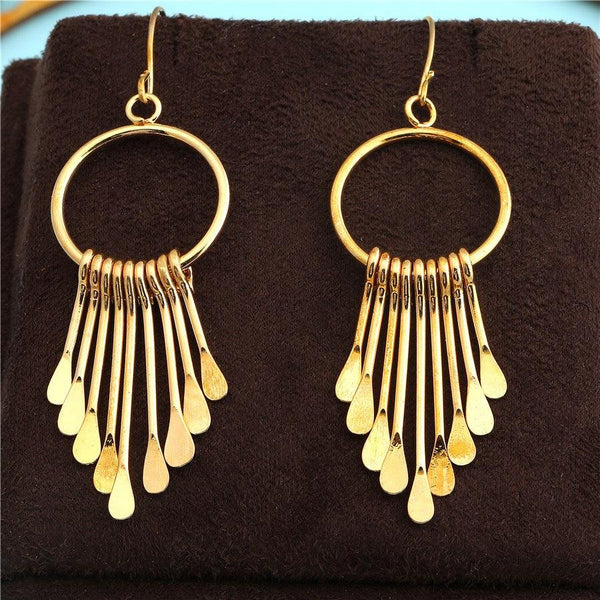 Gold Plated Pointy Statement Makers Earring- WER84 - Trendisia